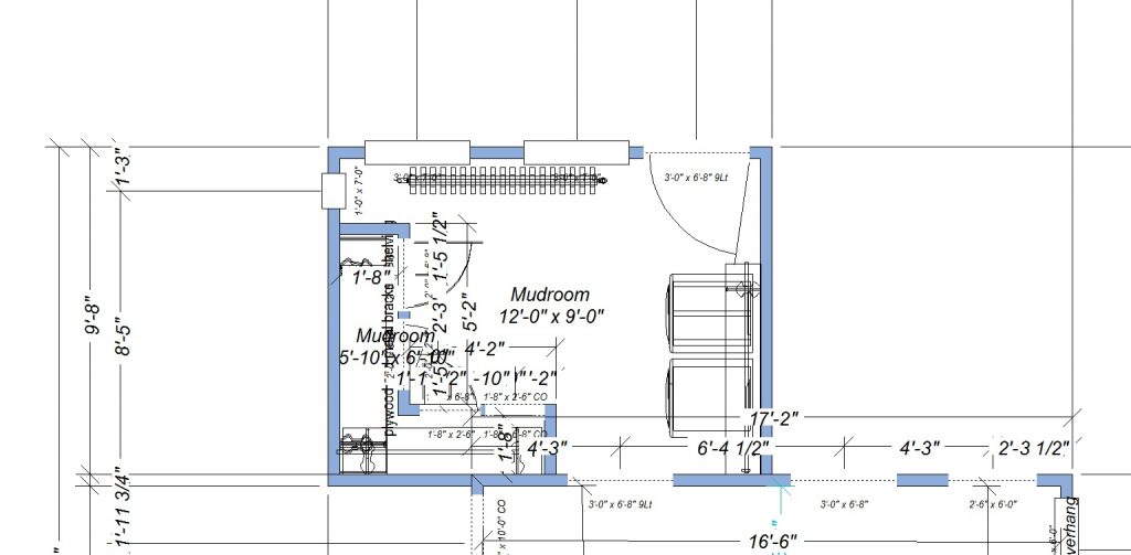 JC Smith Design mudroom floor plan